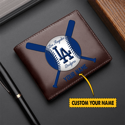 [FLASH SALE] NEW CUSTOMIZED MLB02 LAD LOS ANGELES DODGERS LEATHER WALLET