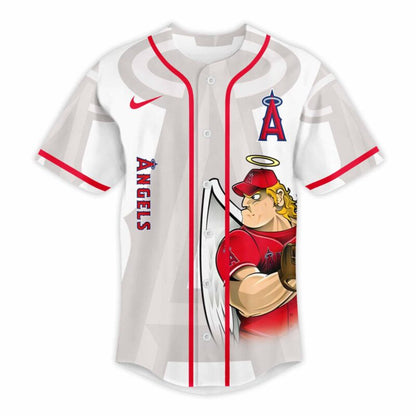 [FLASH SALE] NEW CUSTOMIZED MLB27 LA ANGELS BASEBALL JERSEY