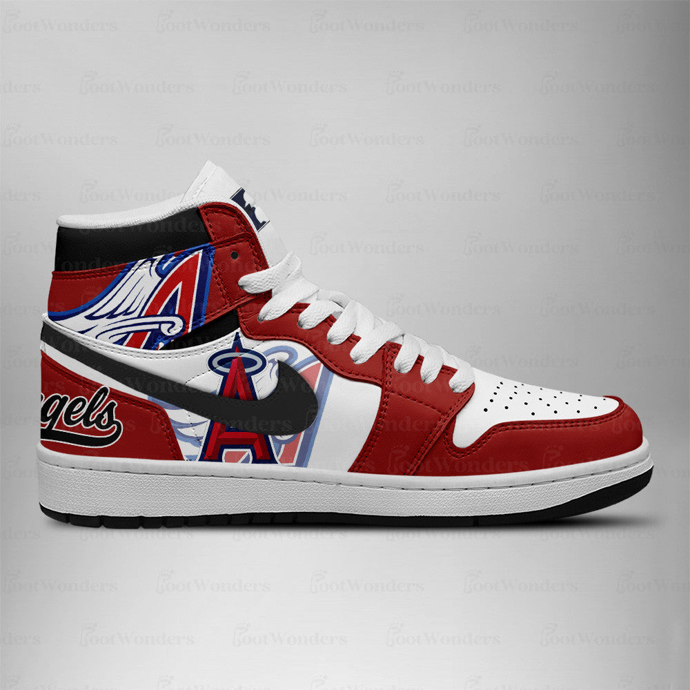 [FLASH SALE] NEW CUSTOMIZED MLB27 LA ANGELS AIR JORDAN SNEAKERS