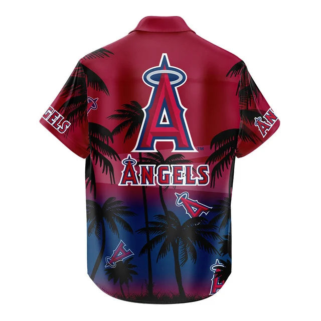 [FLASH SALE] NEW CUSTOMIZED MLB27 LAA LOS ANGELES ANGELS UNISEX HAWAIIAN SHIRT & SHORTS SET
