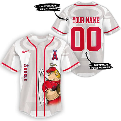 [FLASH SALE] NEW CUSTOMIZED MLB27 LA ANGELS BASEBALL JERSEY