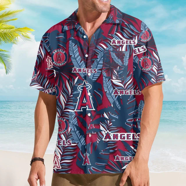 [FLASH SALE] NEW CUSTOMIZED MLB27 LAA LOS ANGELES ANGELS UNISEX HAWAIIAN SHIRT