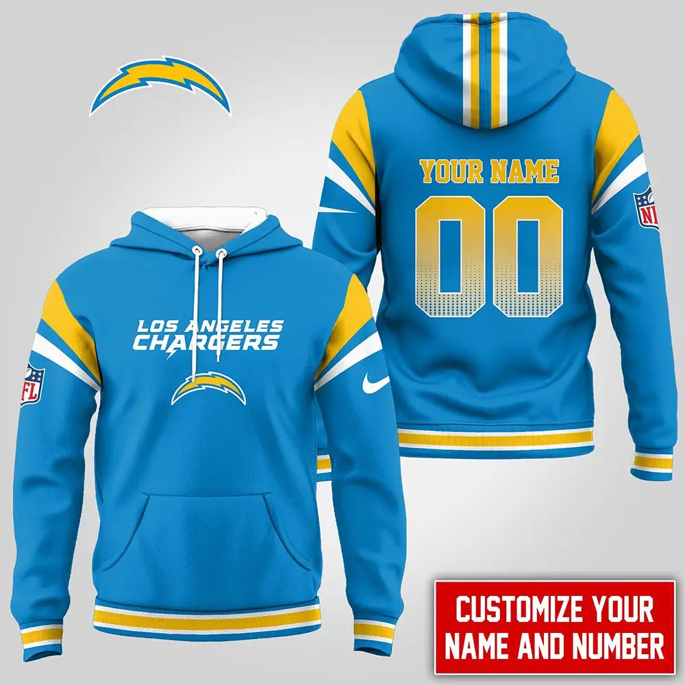 [SPECIAL OFFER] NEW CUSTOMIZED NFL09 LAC LOS ANGELES CHARGERS T-SHIRT, HOODIE, ZIP HOODIE