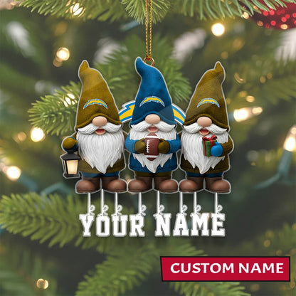 [SPECIAL OFFER] NEW CUSTOMIZED NFL09 LAC LOS ANGELES CHARGERS CHRISTMAS ACRYLIC ORNAMENT