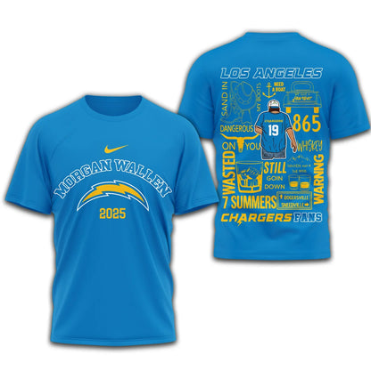 [SPECIAL OFFER] NEW CUSTOMIZED NFL09 LAC LOS ANGELES CHARGERS T-SHIRT | MULTIPLE COLORS AVAILABLE