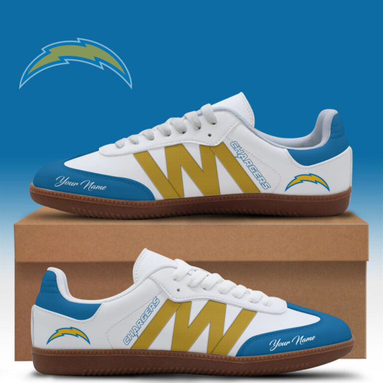 [SPECIAL OFFER] NEW CUSTOMIZED NFL09 LAC LOS ANGELES CHARGERS CLASSIC SNEAKERS