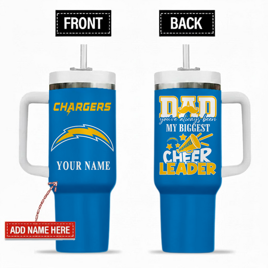 [SPECIAL OFFER] NEW CUSTOMIZED 09 LAC LOS ANGELES CHARGERS 40OZ TUMBLER