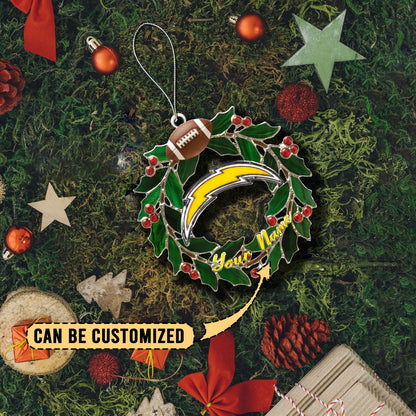 [SPECIAL OFFER] NEW CUSTOMIZED NFL09 LAC LOS ANGELES CHARGERS CHRISTMAS ACRYLIC ORNAMENT
