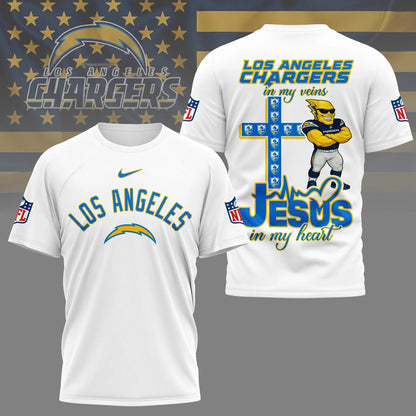 [SPECIAL OFFER] NEW CUSTOMIZED NFL09 LAC LOS ANGELES CHARGERS T-SHIRT | MULTIPLE COLORS AVAILABLE