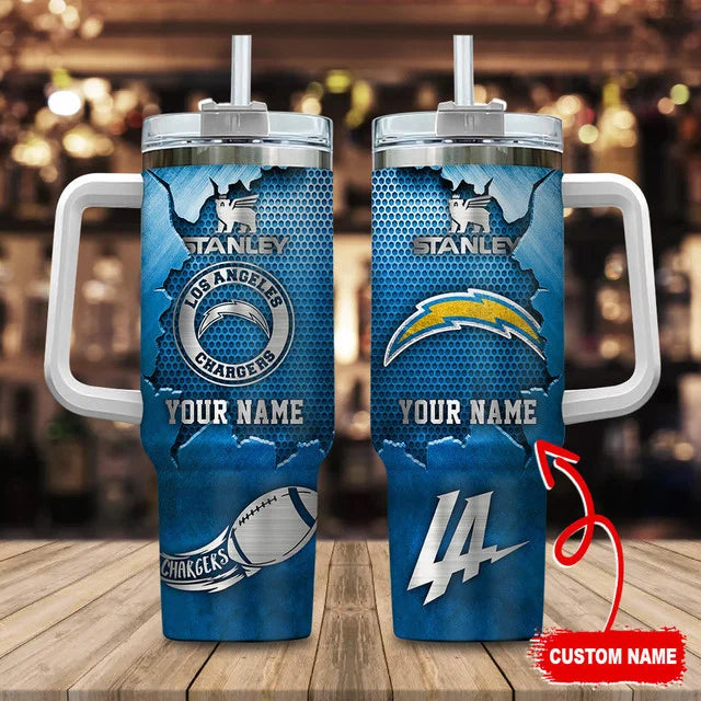 [SPECIAL OFFER] NEW CUSTOMIZED NFL09 LAC LOS ANGELES CHARGERS TUMBLER CUP