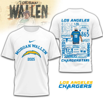 [SPECIAL OFFER] NEW CUSTOMIZED NFL09 LAC LOS ANGELES CHARGERS T-SHIRT | MULTIPLE COLORS AVAILABLE