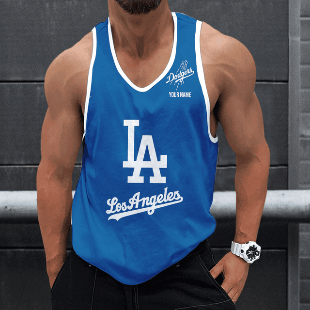 [FLASH SALE] NEW CUSTOMIZED MLB02 LOS ANGELES DODGERS UNISEX TANK TOP