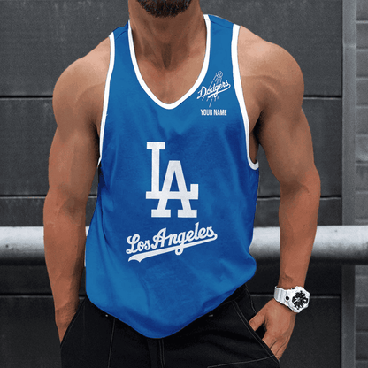 [FLASH SALE] NEW CUSTOMIZED MLB02 LOS ANGELES DODGERS UNISEX TANK TOP