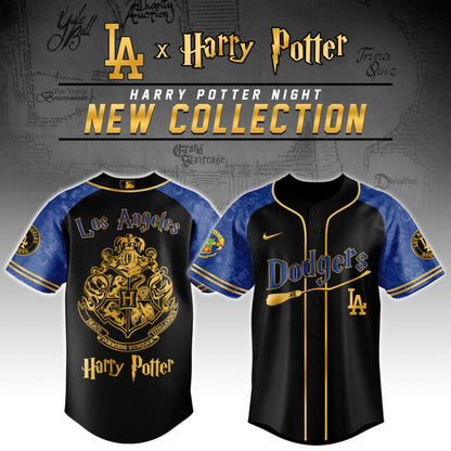 [FLASH SALE] NEW CUSTOMIZED MLB02 LA DODGERS x HARRY POTTER BASEBALL JERSEY & CAP