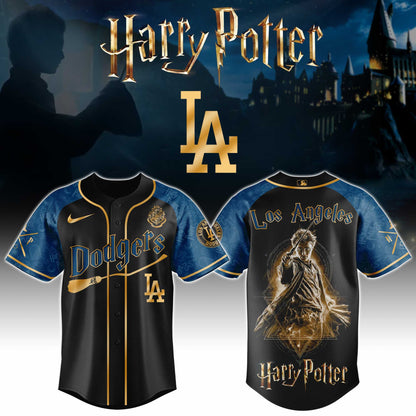 [FLASH SALE] NEW CUSTOMIZED MLB02 LAD LOS ANGELES DODGERS x HARRY POTTER BASEBALL JERSEY & CAP