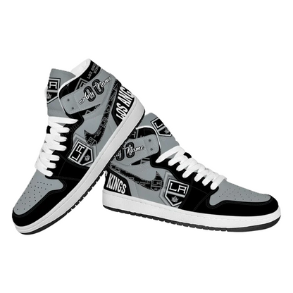 [SUPER SALE] NEW CUSTOMIZED NHL16 LA KINGS AIR JORDAN SNEAKERS