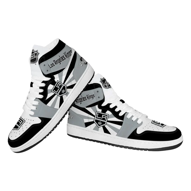 [SUPER SALE] NEW CUSTOMIZED NHL16 LA KINGS AIR JORDAN SNEAKERS