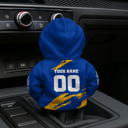 [SPECIAL OFFER] NEW CUSTOMIZED NFL22 LAR LOS ANGELES RAMS CAR HOODIE SHIFT KNOB COVER