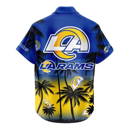 [SPECIAL OFFER] NEW CUSTOMIZED NFL22 LAR LOS ANGELES RAMS UNISEX HAWAIIAN SHIRT & SHORTS SET