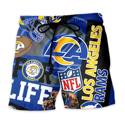 [SPECIAL OFFER] NEW CUSTOMIZED NFL22 LAR LOS ANGELES RAMS UNISEX HAWAIIAN SHIRT & SHORTS SET