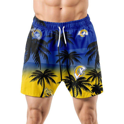 [SPECIAL OFFER] NEW CUSTOMIZED NFL22 LAR LOS ANGELES RAMS UNISEX HAWAIIAN SHIRT & SHORTS SET