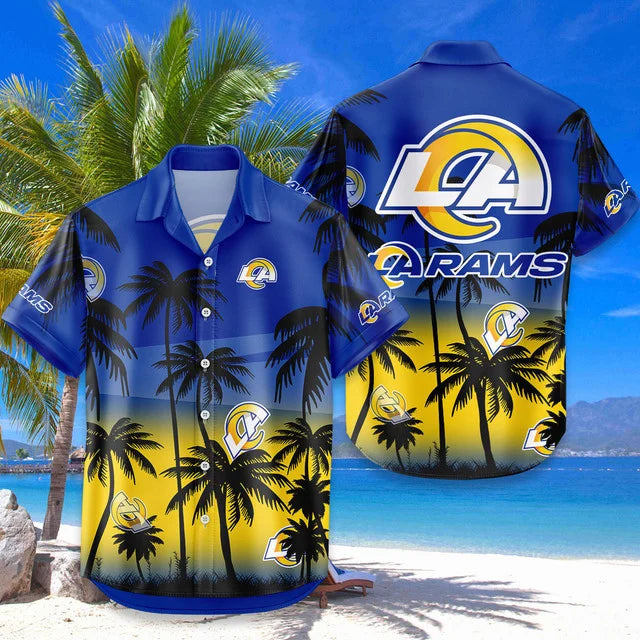 [SPECIAL OFFER] NEW CUSTOMIZED NFL22 LAR LOS ANGELES RAMS UNISEX HAWAIIAN SHIRT & SHORTS SET