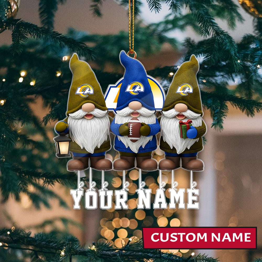 [SPECIAL OFFER] NEW CUSTOMIZED NFL22 LAR LOS ANGELES RAMS CHRISTMAS ACRYLIC ORNAMENT