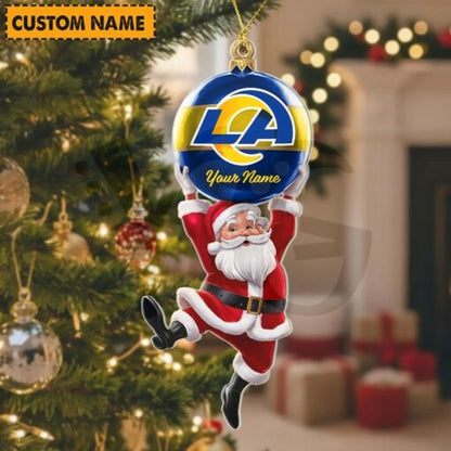 [SPECIAL OFFER] NEW CUSTOMIZED NFL22 LAR LOS ANGELES RAMS CHRISTMAS ACRYLIC ORNAMENT
