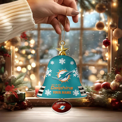 [SPECIAL OFFER] NEW CUSTOMIZED NFL19 MDP MIAMI DOLPHINS CHRISTMAS ACRYLIC ORNAMENT