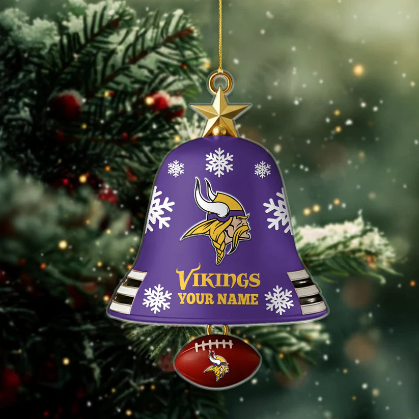 [SPECIAL OFFER] NEW CUSTOMIZED NFL05 MVK MINNESOTA VIKINGS CHRISTMAS ACRYLIC ORNAMENT