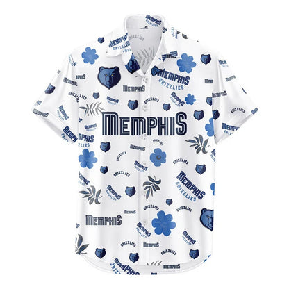 [HOT DEAL] NEW CUSTOMIZED NBA13 MGR MEMPHIS GRIZZLIES UNISEX HAWAIIAN SHIRT & SHORTS SET