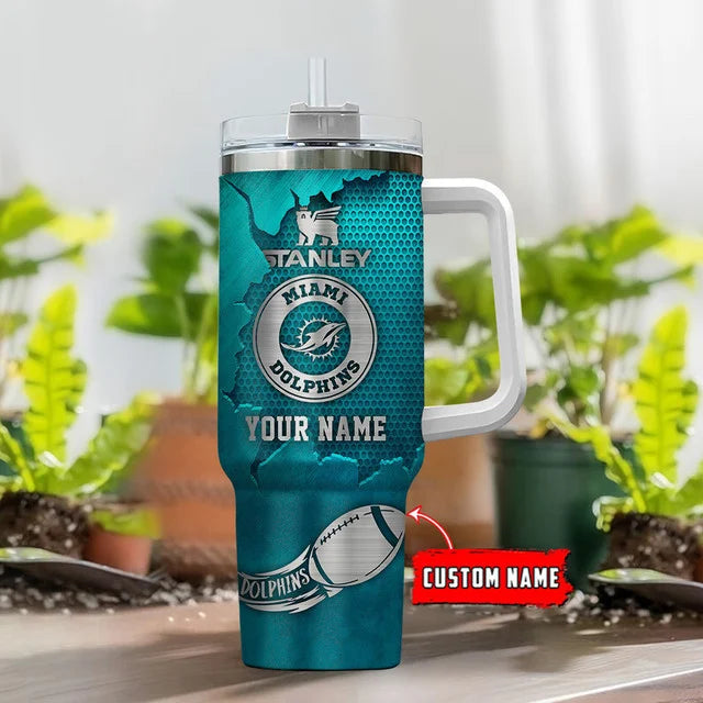 [SPECIAL OFFER] NEW CUSTOMIZED NFL19 MDP MIAMI DOLPHINS TUMBLER CUP