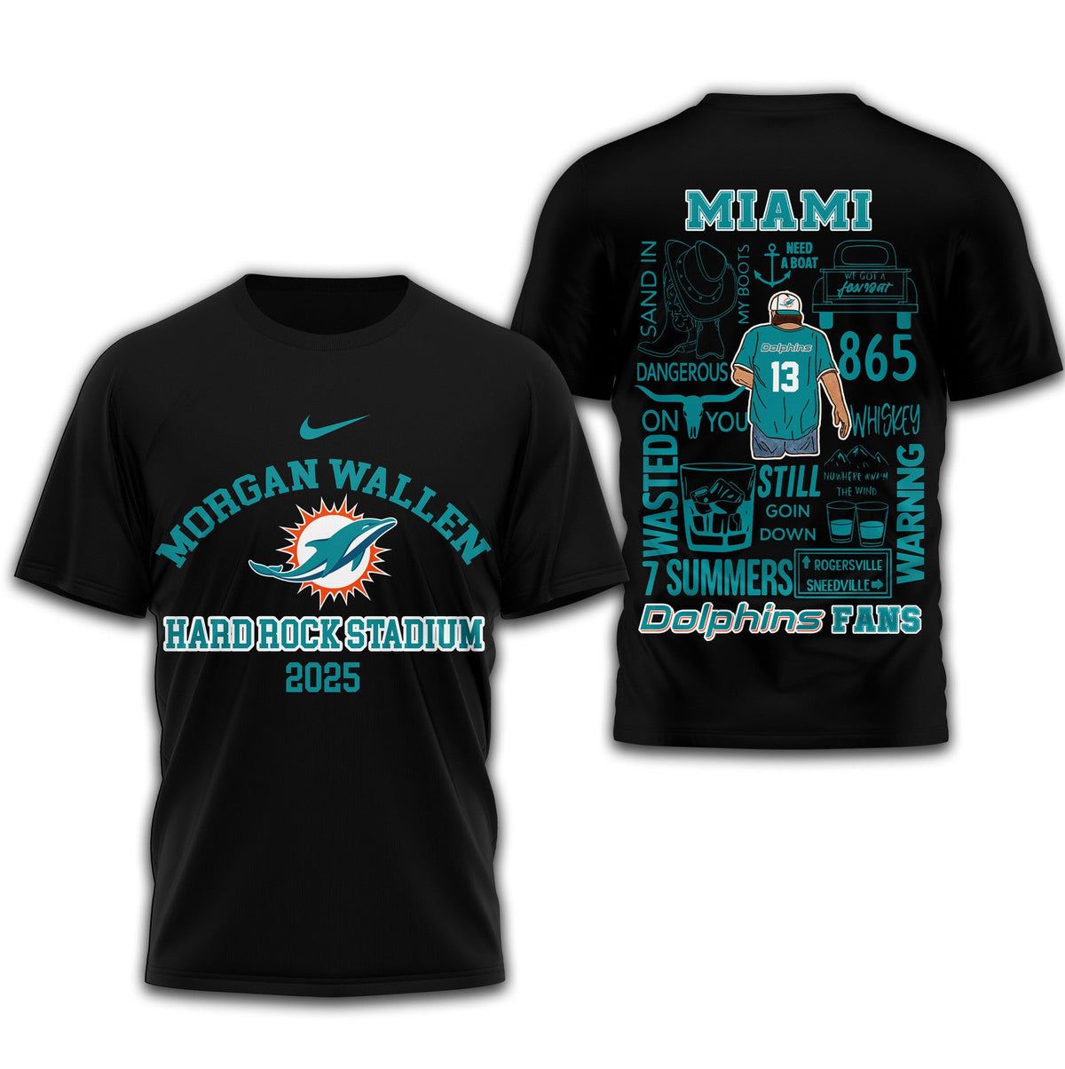 [SPECIAL OFFER] NEW CUSTOMIZED NFL19 MDP MIAMI DOLPHINS T-SHIRT | MULTIPLE COLORS AVAILABLE