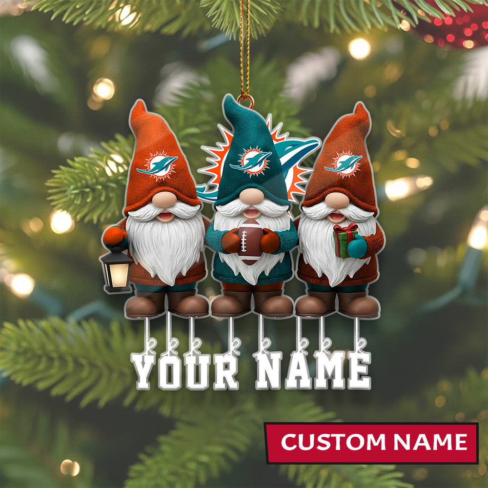 [SPECIAL OFFER] NEW CUSTOMIZED NFL19 MDP MIAMI DOLPHINS CHRISTMAS ACRYLIC ORNAMENT