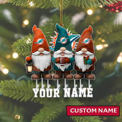 [SPECIAL OFFER] NEW CUSTOMIZED NFL19 MDP MIAMI DOLPHINS CHRISTMAS ACRYLIC ORNAMENT