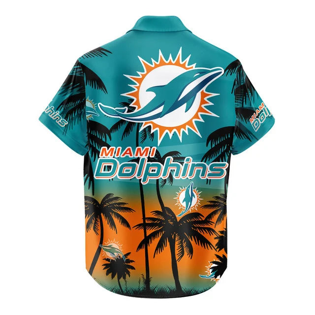 [SPECIAL OFFER] NEW CUSTOMIZED NFL19 MDP MIAMI DOLPHINS UNISEX HAWAIIAN SHIRT & SHORTS SET