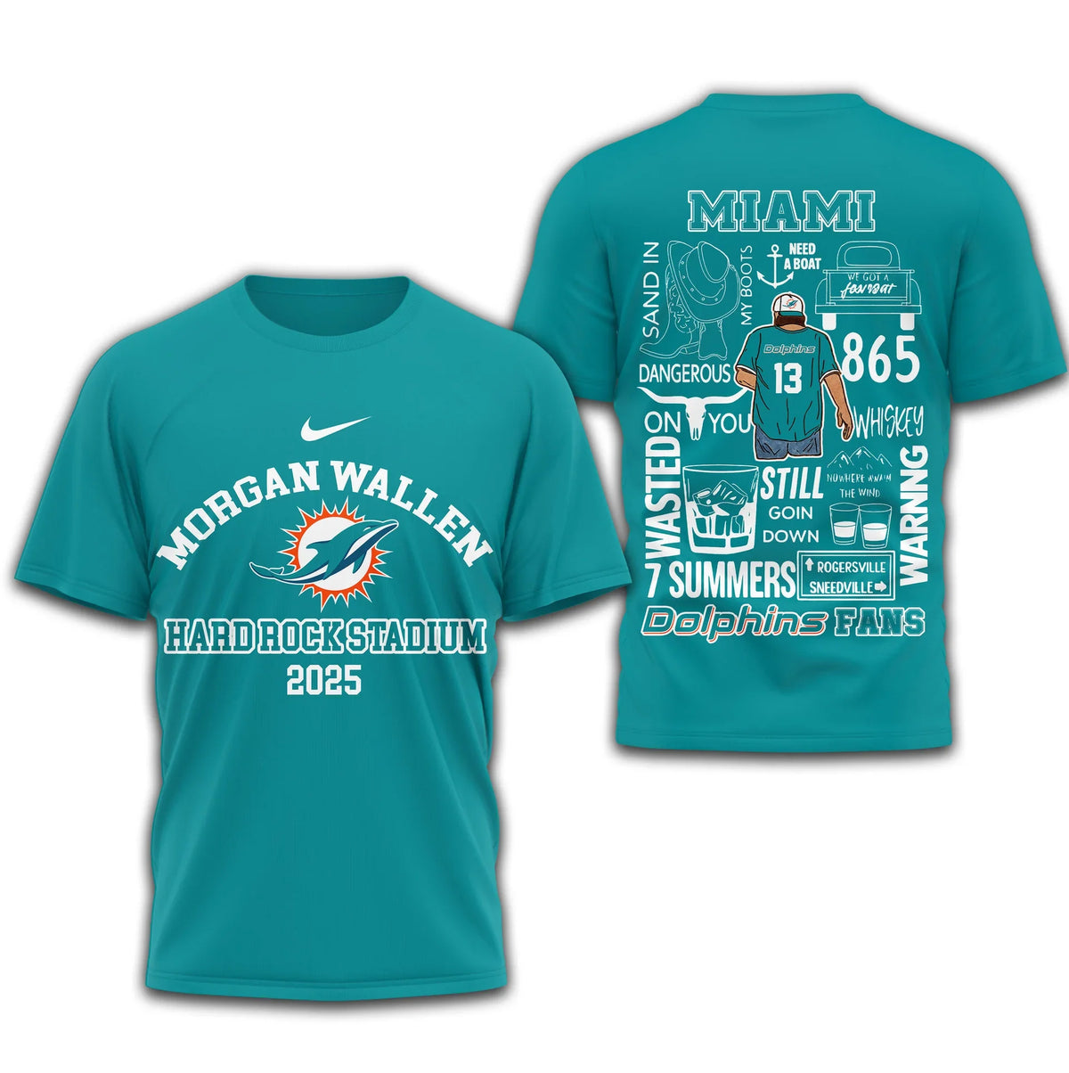 [SPECIAL OFFER] NEW CUSTOMIZED NFL19 MDP MIAMI DOLPHINS T-SHIRT | MULTIPLE COLORS AVAILABLE