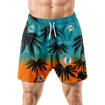 [SPECIAL OFFER] NEW CUSTOMIZED NFL19 MDP MIAMI DOLPHINS UNISEX HAWAIIAN SHIRT & SHORTS SET