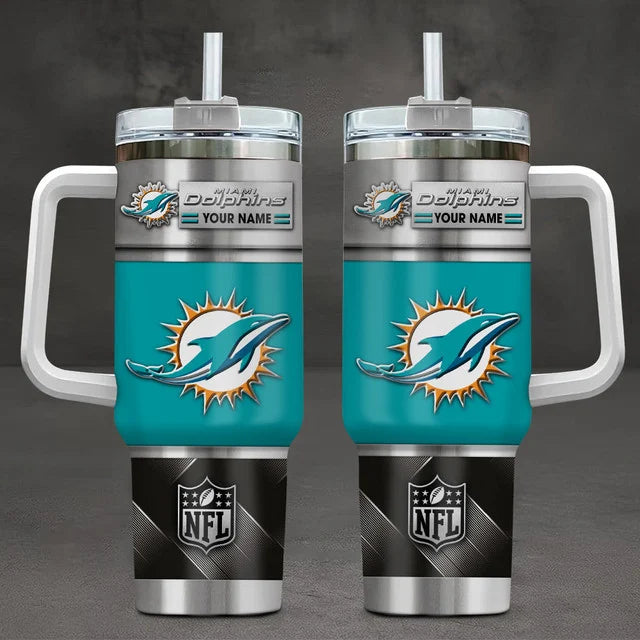 [SPECIAL OFFER] NEW CUSTOMIZED NFL19 MDP MIAMI DOLPHINS TUMBLER CUP