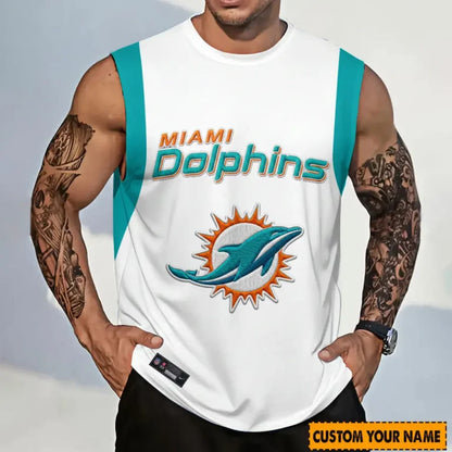 [SPECIAL OFFER] NEW CUSTOMIZED NFL19 MDP MIAMI DOLPHINS TANKTOP & GYM SHIRT