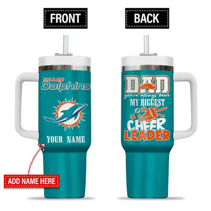 [SPECIAL OFFER] NEW CUSTOMIZED NFL19 MDP MIAMI DOLPHINS 40OZ TUMBLER