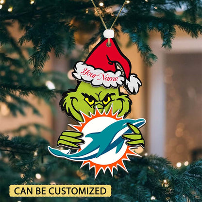 [SPECIAL OFFER] NEW CUSTOMIZED NFL19 MDP MIAMI DOLPHINS CHRISTMAS ACRYLIC ORNAMENT