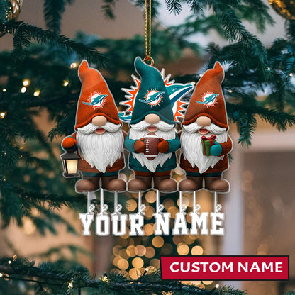 [SPECIAL OFFER] NEW CUSTOMIZED NFL19 MDP MIAMI DOLPHINS CHRISTMAS ACRYLIC ORNAMENT