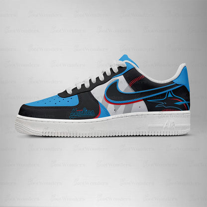 [FLASH SALE] NEW CUSTOMIZED MLB20 MI MARLINS AF1 SHOES