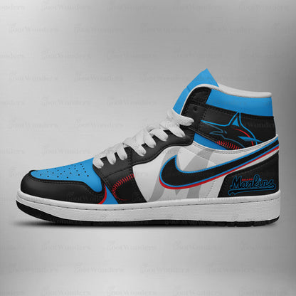 [FLASH SALE] NEW CUSTOMIZED MLB20 MI MARLINS AIR JORDAN SNEAKERS
