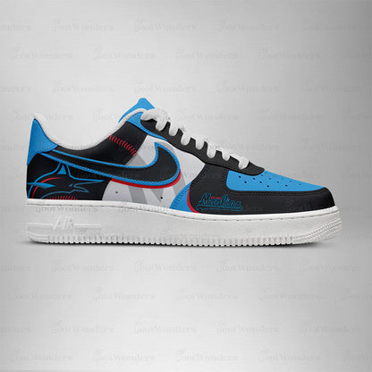[FLASH SALE] NEW CUSTOMIZED MLB20 MI MARLINS AF1 SHOES
