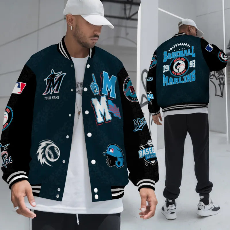 [FLASH SALE] NEW CUSTOMIZED MLB20 MMS MIAMI MARLINS UNISEX T-SHIRT, POLO, HOODIE & JACKETS
