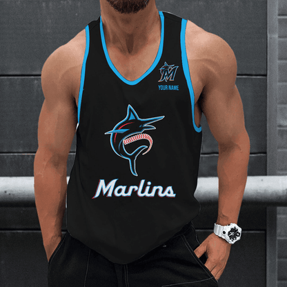 [FLASH SALE] NEW CUSTOMIZED MLB20 MIAMI MARLINS UNISEX TANK TOP