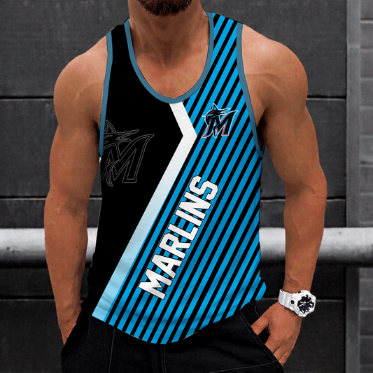 [FLASH SALE] NEW CUSTOMIZED MLB20 MIAMI MARLINS UNISEX TANK TOP