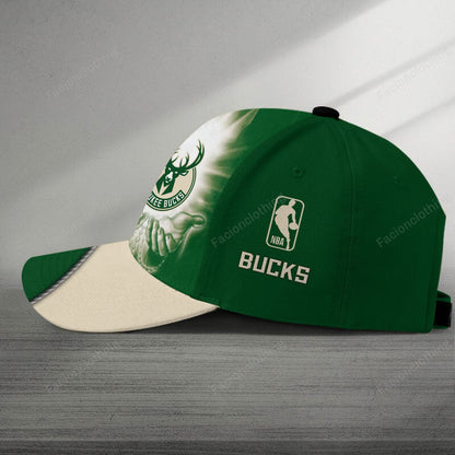 [HOT DEAL] NEW CUSTOMIZED NBA11 MBU MILWAUKEE BUCKS CLASSIC CAP